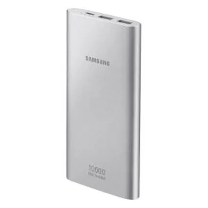 Bateria Externa Samsung Carga Rápida 10000mAh Prata R$67