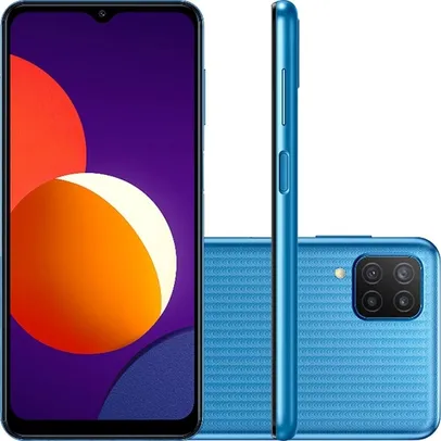 Smartphone Samsung Galaxy M12 64GB 4G Wi-Fi Tela 6.5'' Dual Chip 4GB RAM Câmera Quádrupla + Selfie 8MP - Azul