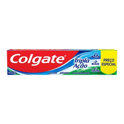 (REGIONAL) (60% off na 2ª un) Creme Dental Colgate Tripla Ação 180g Preço Especial