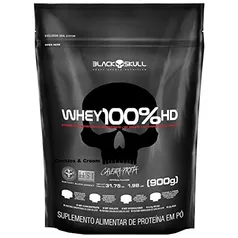 [REC] Whey 100% Hd - 900G Refil Cookies e Cream, Black Skull