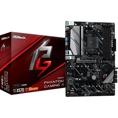 Placa Mãe ASRock X570 Phantom Gaming 4, Chipset X570, AMD AM4, ATX, DDR4