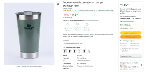 Imagem na descrição da promoção