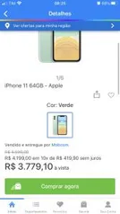 Iphone 11 64gb - verde