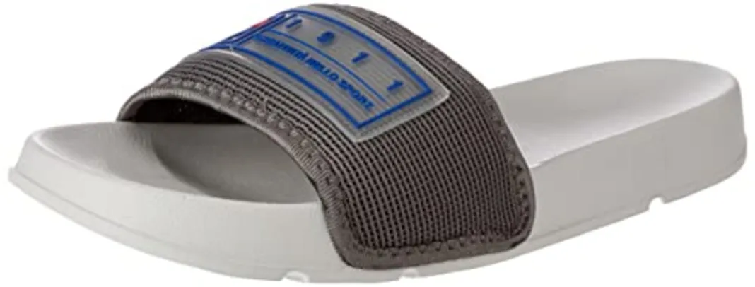 Chinelo Fila Drifter Mesh, Masculino Grafite/Azul/Vermelho 40