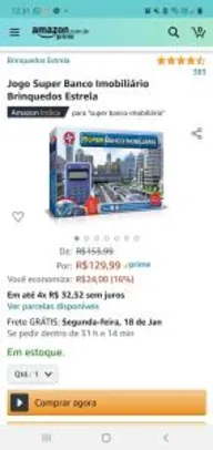 [PRIME] Jogo Super Banco Imobiliário C/ MAQUINA DE CARTÃO
