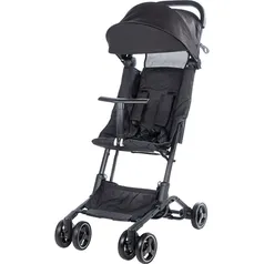 (SC Ame R$ 59,00) Carrinho de Bebê Dobrável para Viagem Baby Compact Preto - Firts Steps