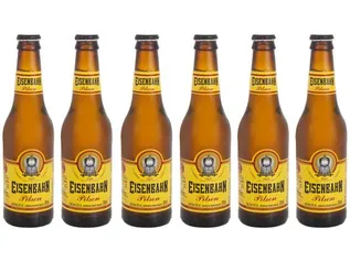 6 caixas Cerveja Eisenbahn Puro Malte Pilsen 6 Unidades - Long Neck 355ml | R$14,27 cada