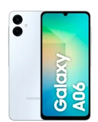 Smartphone Samsung Galaxy A06 Branco 4G 128GB 4GB RAM Tela 6,7" Processador Octa-Core, Câmera Traseira de 50MP e Selfie de 8MP