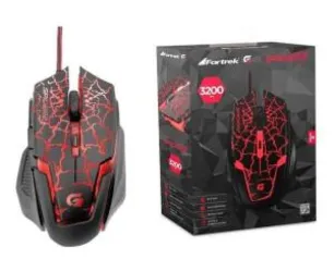 Mouse Gamer Fortrek Spider 3200 dpi | R$32