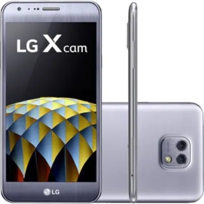 Smartphone LG X Cam Dual Chip Android 6.0 Marshmallow Tela 5.2" 16GB 4G Câmera 13MP - Titânio por R$ 629