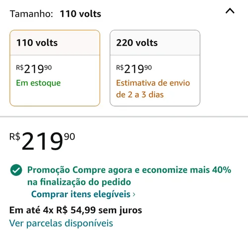 Imagem na descrição da promoção