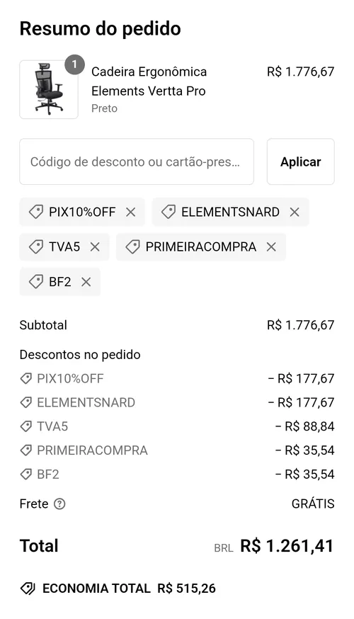 Imagem na descrição da promoção