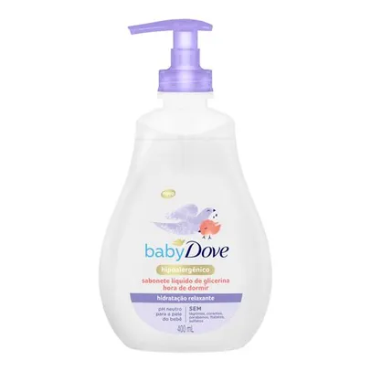 [2 por R$21] Sabonete Líquido Baby Dove Hipoalergênico 400ml