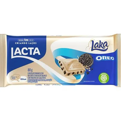 Chocolate Branco Lacta Laka Oreo 80g