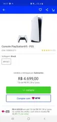 PS5 - R$ 4699