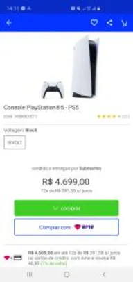PS5 - R$ 4699
