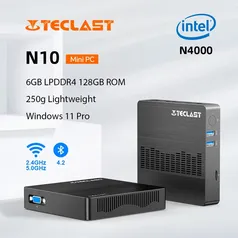 Mini pc Teclast n10, intel n4000, 6gb lpddr4, 128gb [Remessa Conforme]