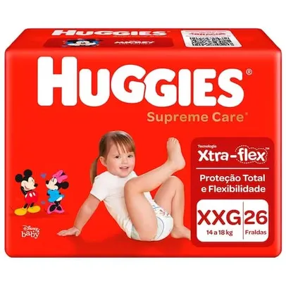 [APP/PIX] Fralda Huggies Supreme Care XXG 26 Unidades 