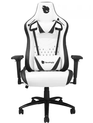 Saindo por R$ 399,9: Cadeira Gamer Terabyte White Throne, Reclinável, 4D, Branco e Preto | Pelando