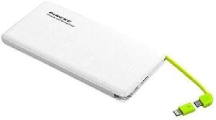 Carregador Power Bank Pineng PN-9511 10000mAh Branco R$ 40