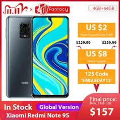 [11/11] Xiaomi Redmi Note 9 128GB 6GB RAM - Versão Global R$916