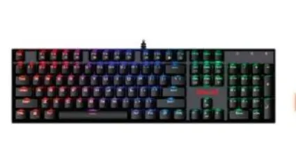 Teclado Mecânico Gamer Redragon Mitra K551 RGB, Switch Blue, ABNT2, Black R$210