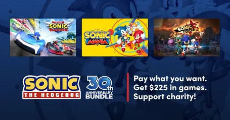 [6 jogos por 1 dolar] Sonic 30th Anniversary Bundle - Resgate na Steam