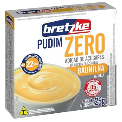 Bretzke Pudim Zero Sabor Baunilha 25g