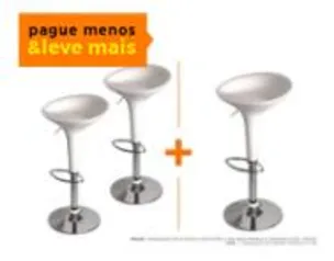 Banqueta em Plástico com Pistão a Gás - Diversas cores | R$ 120