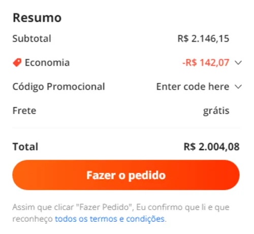 Imagem na descrição da promoção