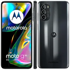 [Vip] Smartphone Motorola Moto G82 5G Preto 128GB, 6GB RAM, Tela de 6.6”, Câmera Traseira Tripla, Android 12 e Processador Snapdragon 695