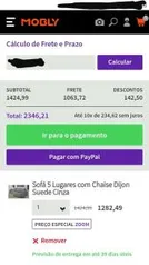 Frete Grátis para qualquer compra utilizando o PayPal na Mobly