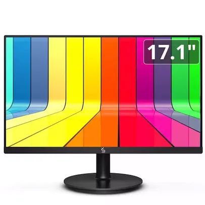 Monitor 17.1" LED, Widescreen, 75Hz, HD, HDMI, VGA, VESA, Ajuste de inclinação - 3green M171WHD 