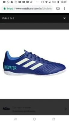 Chuteira Futsal Adidas Predator 18.4 IN Masculina - R$97