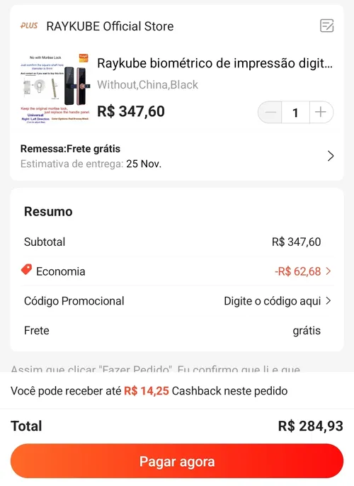 Imagem na descrição da promoção