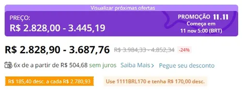 Imagem na descrição da promoção