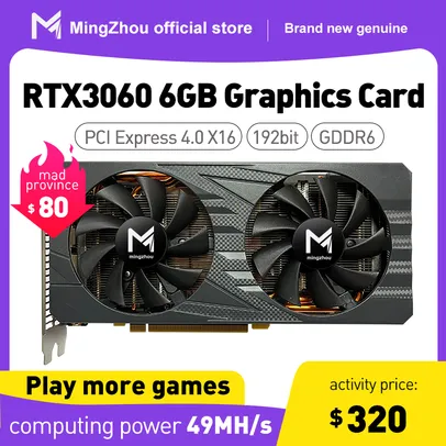 Placa de Video RTX 3060 Nova