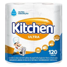 Papel Toalha Kitchen Ultra 120 Folhas