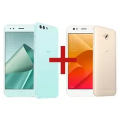 ZenFone 4 3GB/32GB Mint Green + Zenfone 4 Selfie 3GB/32GB Dourado