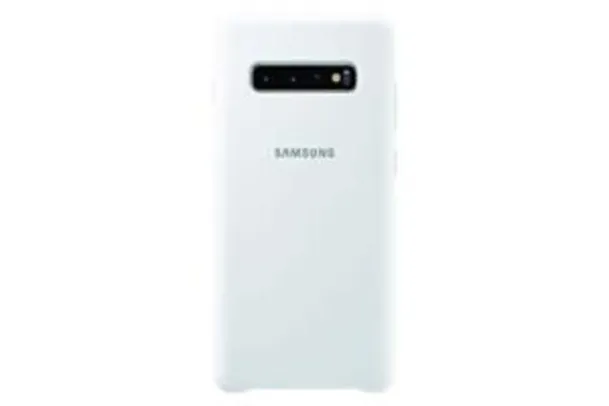 Capa Protetora Silicone Branca Galaxy S10 Plus, Samsung
