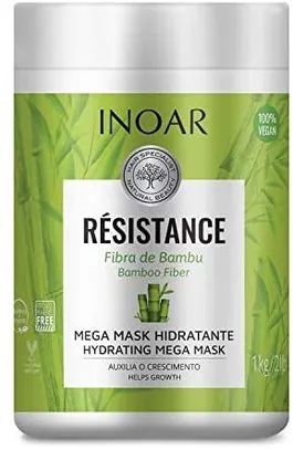 [Prime] Inoar Résistance Fibra de Bambu Máscara Capilar 1000 ml | R$35