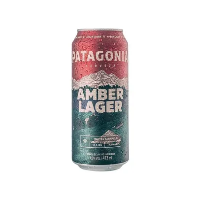 [Regiões Selecionadas] 35 Unid Cerveja PATAGONIA Amber Lager Lata 473 mL | R$ 2,27 cada