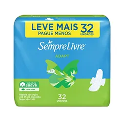 [REC] Absorvente Sempre Livre Com Abas Cobertura Suave 32un