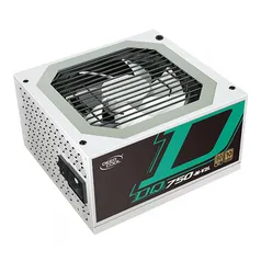 Fonte DeepCool DQ750, 750W, 80 Plus Gold, PFC Ativo, White, Full Modular, DP-DQ750-M-V2L WH  