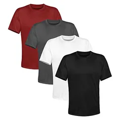 Kit 4 Camisetas Masculina Lisa Algodão Qualidade