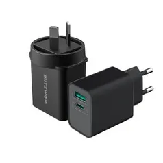 Carregador BlitzWolf BW-S14 USB-C USB-A 18W PD3.0 QC3.0 | R$39