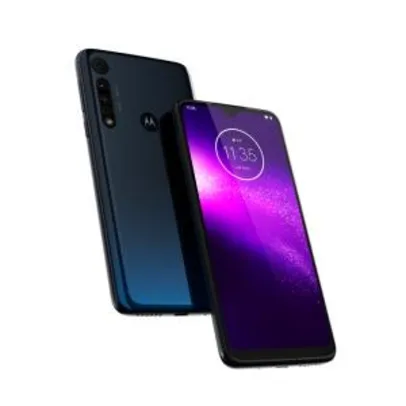 (AME R$879,20) Motorola One Macro - Azul Espacial