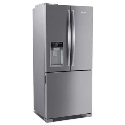 Geladeira Brastemp French Door Side Inverse BRH85AK Frost Free com Tecnologia Inverter e Água e Gelo na Porta Inox - 515 L