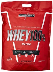 Whey 100% Pure Pouch 1.8Kg Morango, Integralmedica, 1.8Kg