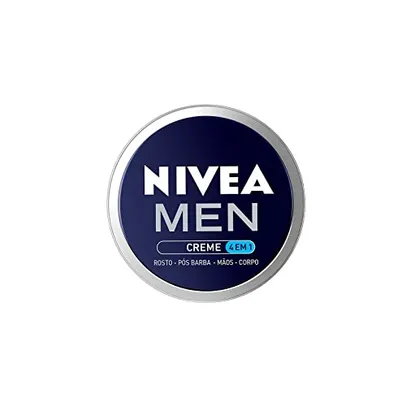 [Rec/ + por - R$11,92] NIVEA MEN Creme 4 em 1 75g - Hidratação intensa, evita ressecamento, com vitamina E, textura creme, rápida absorção